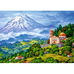 Trefl (10431) - "Landscape with The Volcano" - 1000 piezas