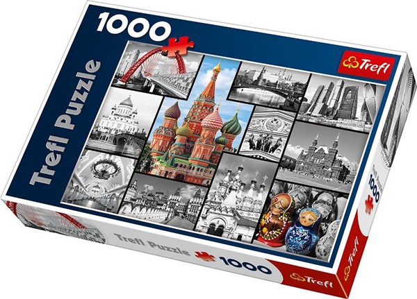Trefl (10380) - "Moscow Collage" - 1000 piezas