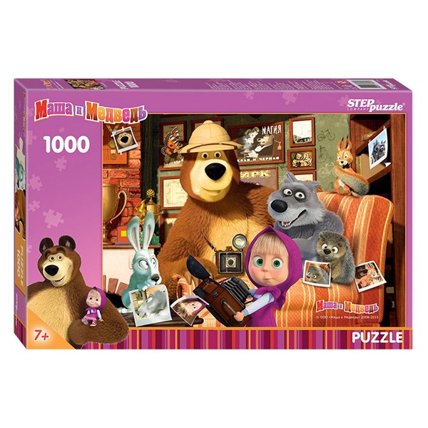 Step Puzzle (79605) - "Masha and the Bear" - 1000 piezas