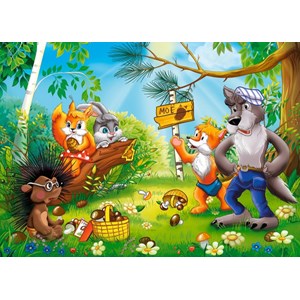 Castorland (B-26336) - "Who owns сonifer cones in the forest?" - 260 piezas