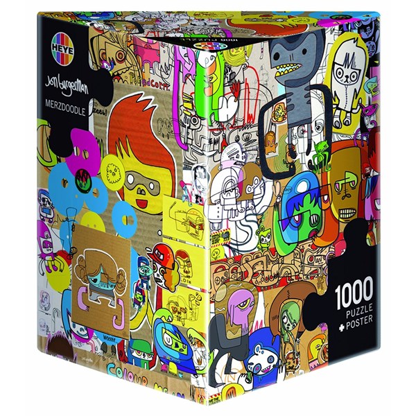 Heye (29490) - Jon Burgerman: "Merzdoodle" - 1000 piezas