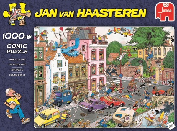 Jumbo (19069) - Jan van Haasteren: "Friday the 13th" - 1000 piezas