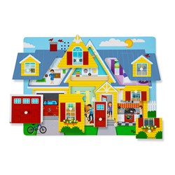 Melissa and Doug (734) - "Around the House, Sound Puzzle" - 8 piezas