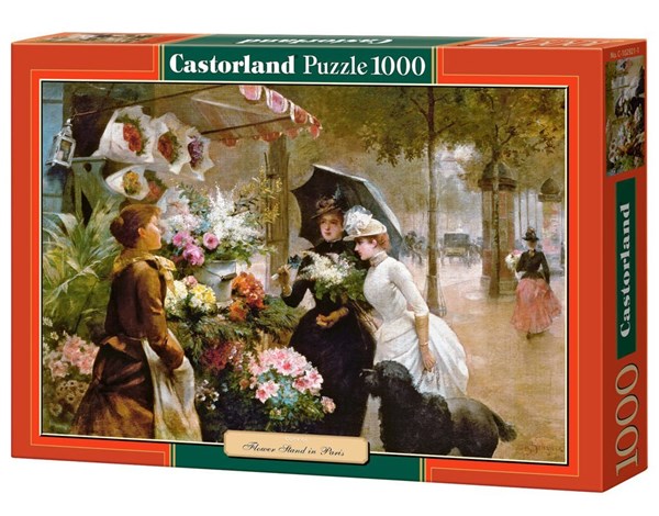 Castorland (C-102921) - "Flower Stand In Paris" - 1000 piezas