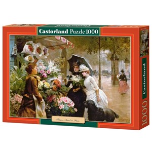 Castorland (C-102921) - "Flower Stand In Paris" - 1000 piezas