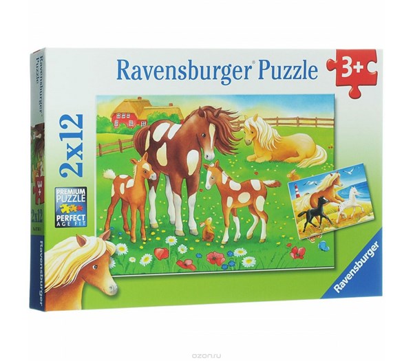 Ravensburger (07561) - "Horses" - 12 piezas