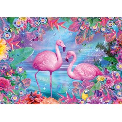 Schmidt Spiele (58342) - "Flamingos" - 500 piezas