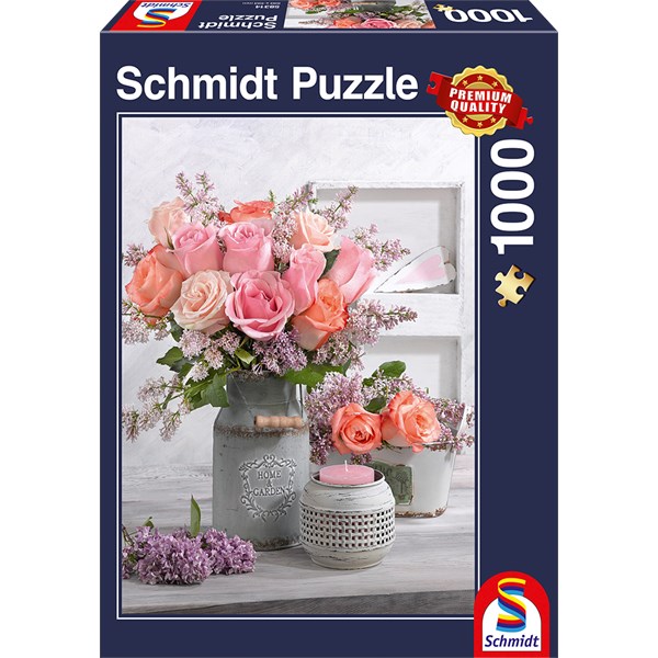 Schmidt Spiele (58314) - "Rustic Roses" - 1000 piezas