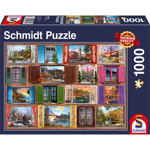 Schmidt Spiele (58325) - "Open Windows" - 1000 piezas