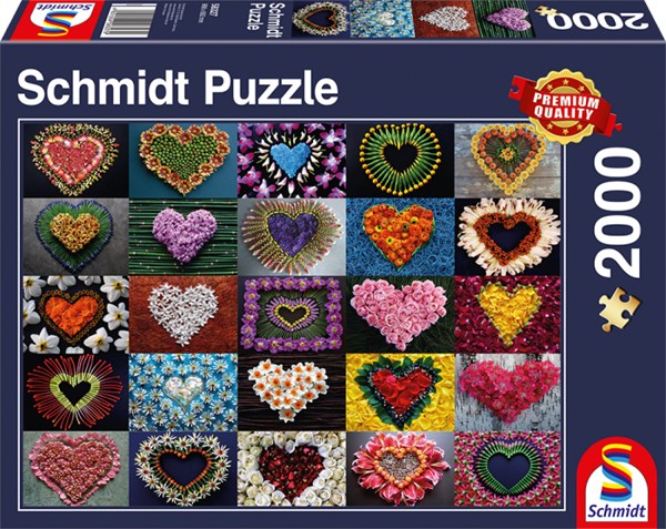 Schmidt Spiele (58327) - "Hearts for Madalene" - 2000 piezas