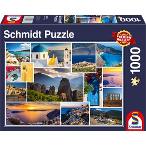 Schmidt Spiele (58338EAN) - "Have a Holiday in Greece" - 1000 piezas