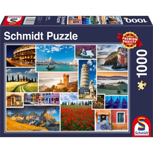 Schmidt Spiele (58339) - "Have a Holiday in Italy" - 1000 piezas