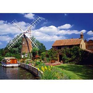 Schmidt Spiele (58331) - "On the Way with the Houseboat" - 2000 piezas