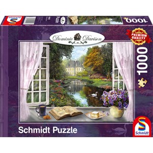 Schmidt Spiele (59590) - Dominic Davison: "View of the Castle Gardens" - 1000 piezas