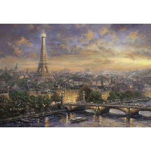 Schmidt Spiele (58470) - Thomas Kinkade: "Paris City of Love" - 1000 piezas