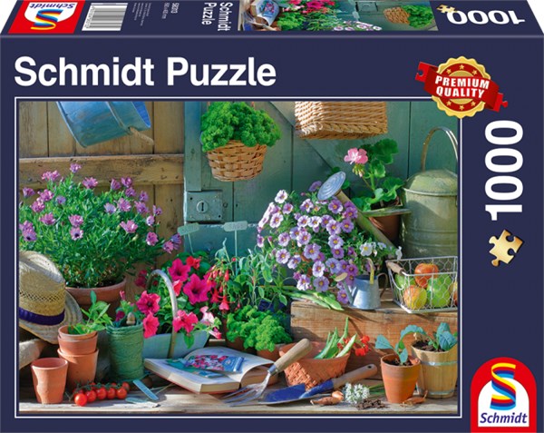 Schmidt Spiele (58313) - "At the Garden Table" - 1000 piezas