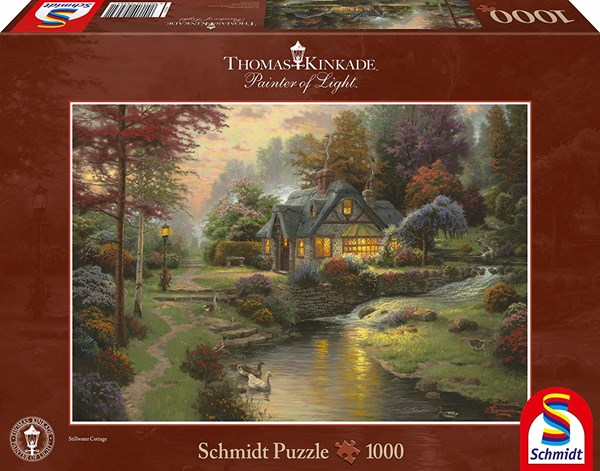 Schmidt Spiele (58464) - Thomas Kinkade: "Peaceful Evening" - 1000 piezas