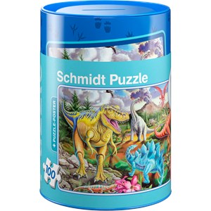 Schmidt Spiele (56916) - "Dinosaurs" - 100 piezas