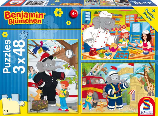 Schmidt Spiele (56209) - "Benjamin, Always in action" - 48 piezas