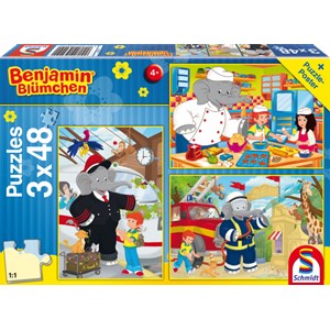 Schmidt Spiele (56209) - "Benjamin, Always in action" - 48 piezas