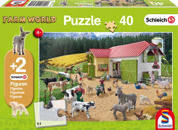 Schmidt Spiele (56189) - "A Day at the Farm" - 40 piezas
