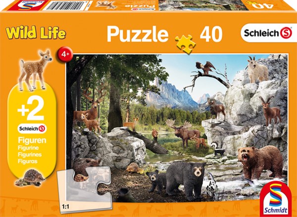 Schmidt Spiele (56239) - "The Animals of the Forest" - 40 piezas