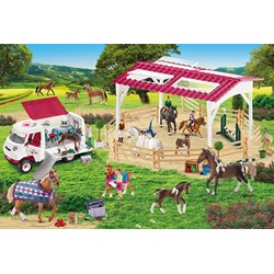 Schmidt Spiele (56240) - "Riding School and Veterinarian" - 150 piezas