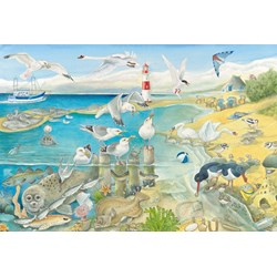 Schmidt Spiele (56248) - "Animals by the Sea" - 60 piezas