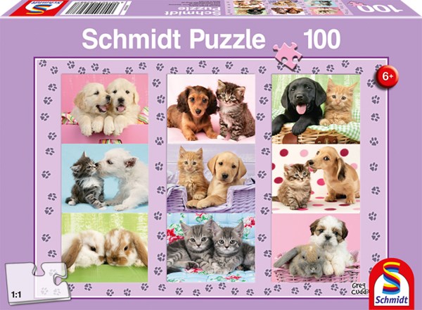Schmidt Spiele (56268) - "My Animal Friends" - 100 piezas