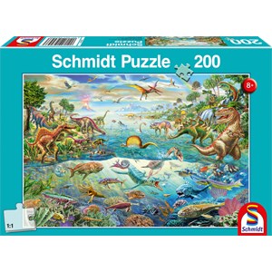 Schmidt Spiele (56253) - "Discover the Dinosaurs" - 200 piezas
