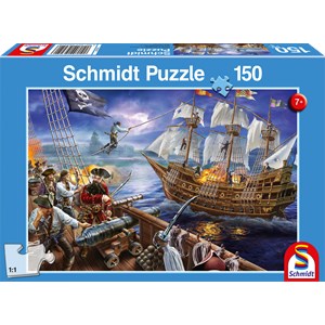 Schmidt Spiele (56252) - "Adventure with the Pirates" - 150 piezas