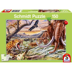 Schmidt Spiele (56251) - "Animals of the Ice Age" - 150 piezas