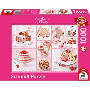 Schmidt Spiele (59576) - "Pink Pie Happiness" - 1000 piezas