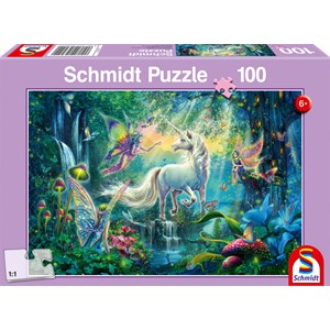 Schmidt Spiele (56254) - "In the Land of Mythical Creatures" - 100 piezas