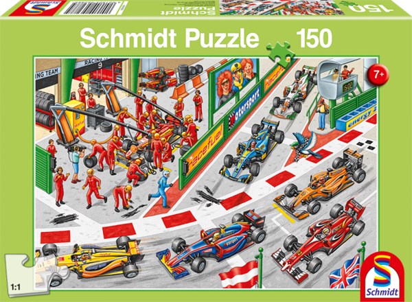 Schmidt Spiele (56288) - "What Happens At the Car Race" - 150 piezas