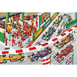 Schmidt Spiele (56288) - "What Happens At the Car Race" - 150 piezas