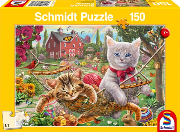 Schmidt Spiele (56289) - "Kitten in the Garden" - 150 piezas