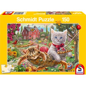 Schmidt Spiele (56289) - "Kitten in the Garden" - 150 piezas