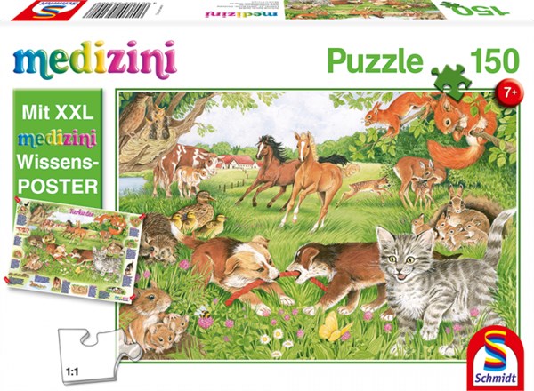 Schmidt Spiele (56290) - "This Is How Baby Animal Live" - 150 piezas