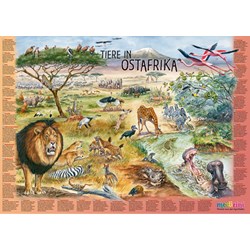 Schmidt Spiele (56292) - "Animals in East Africa" - 200 piezas