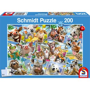 Schmidt Spiele (56294) - "Animal Selfies" - 200 piezas