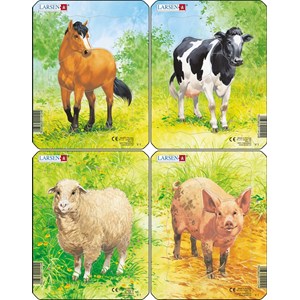 Larsen (V1) - "Animal Drawings. Horse, Cow, Sheep, Pig" - 5 piezas