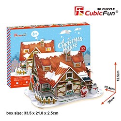 Cubic Fun (P647h) - "Christmas House" - 53 piezas