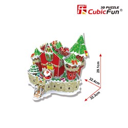 Cubic Fun (P646h) - "Christmas Castle" - 84 piezas