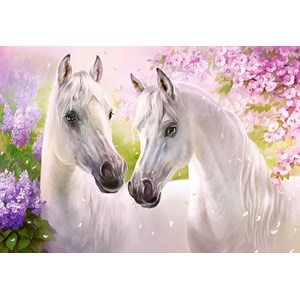 Castorland (C-104147) - "Romantic Horses" - 1000 piezas