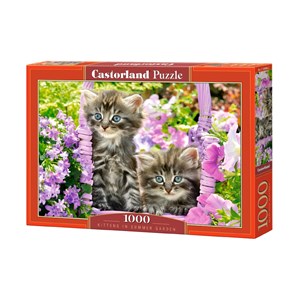 Castorland (C-104086) - "Kitten in Summer Garden" - 1000 piezas