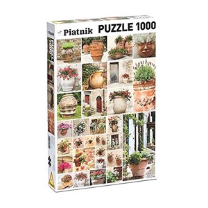 Piatnik (545542) - "Clay Pots with Flowers" - 1000 piezas