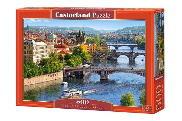 Castorland (B-53087) - "View of Bridges in Prague" - 500 piezas
