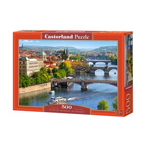 Castorland (B-53087) - "View of Bridges in Prague" - 500 piezas