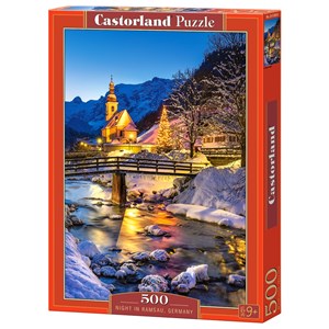 Castorland (B-53063) - "Night in Ramsau, Germany" - 500 piezas